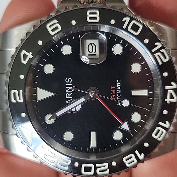 40mm Parnis Black and Silver Automatic Watch - Picture 8 of 8